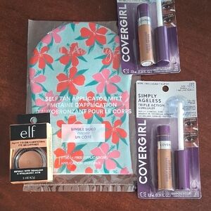 COVERGIRL Simply Ageless Set with Purple and Floral Mitt